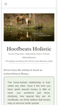 Mobile Screenshot of hoofbeatsholistic.com